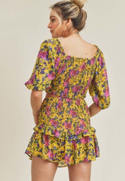Yellow Floral back