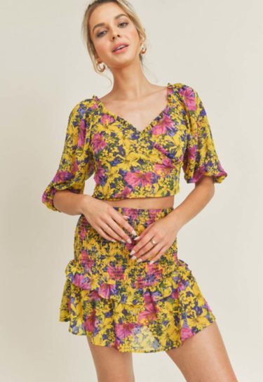 Yellow Floral Front
