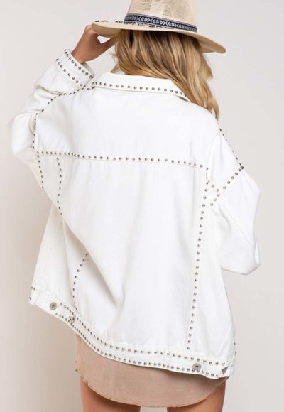 White Studded Jacket