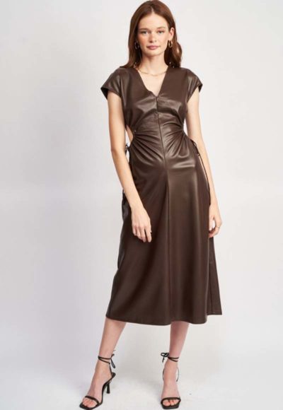 Faux Leather Dress zoom