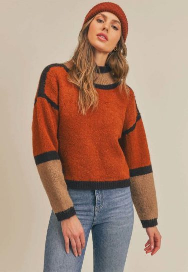 rust sweater