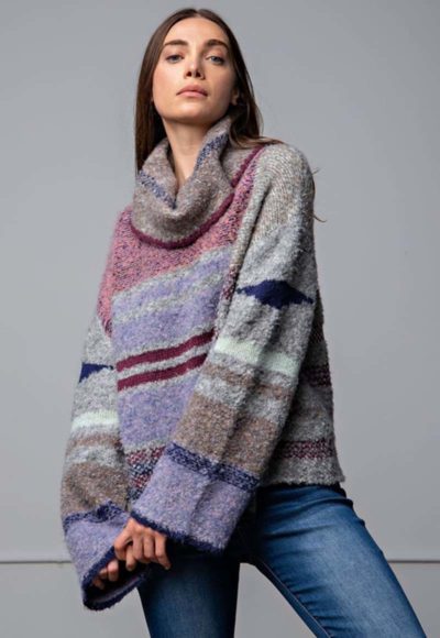 pattern soft sweater