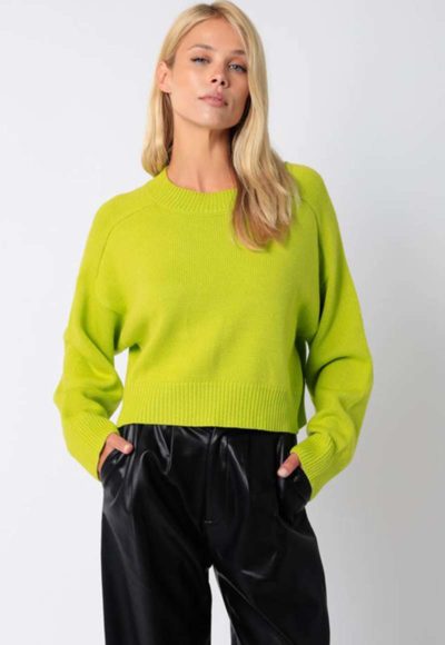 lime sweater
