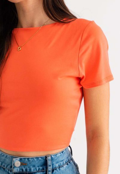coral tee