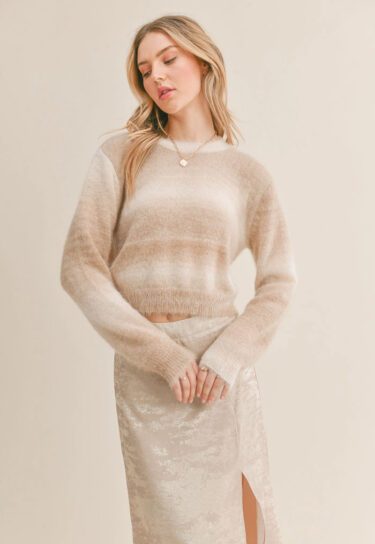 Tan Shimmer Sweater