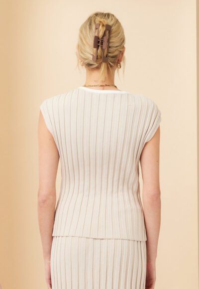 Tan Ribbed Top - Image 2