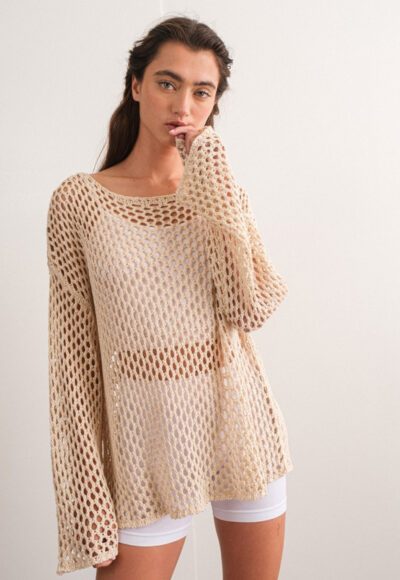 Tan Knit Top - Image 2