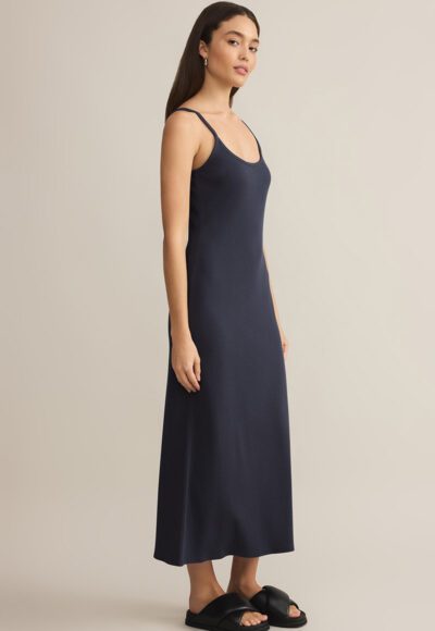 Navy Ribbed Dress - Image 2