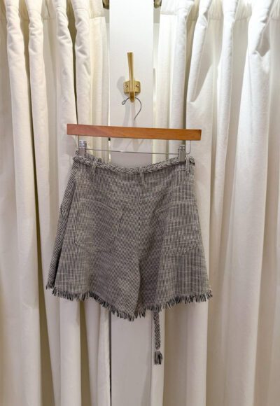 Black Fringe Shorts - Image 2