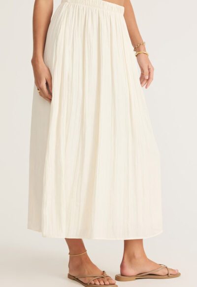 Ivory Satin Skirt - Image 2