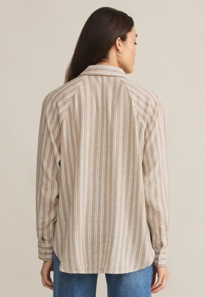 Taupe Stripe Top - Image 2