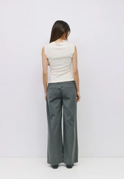 Asymmetrical Cream Top - Image 3