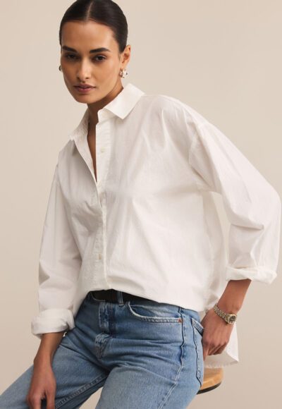 White Poplin Shirt - Image 3