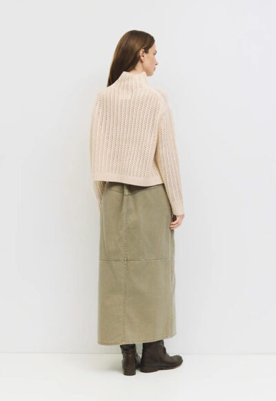 Mock Neck Button Sweater - Image 2